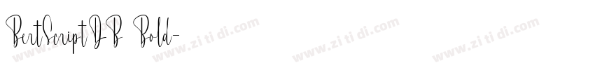 BertScriptDB Bold字体转换